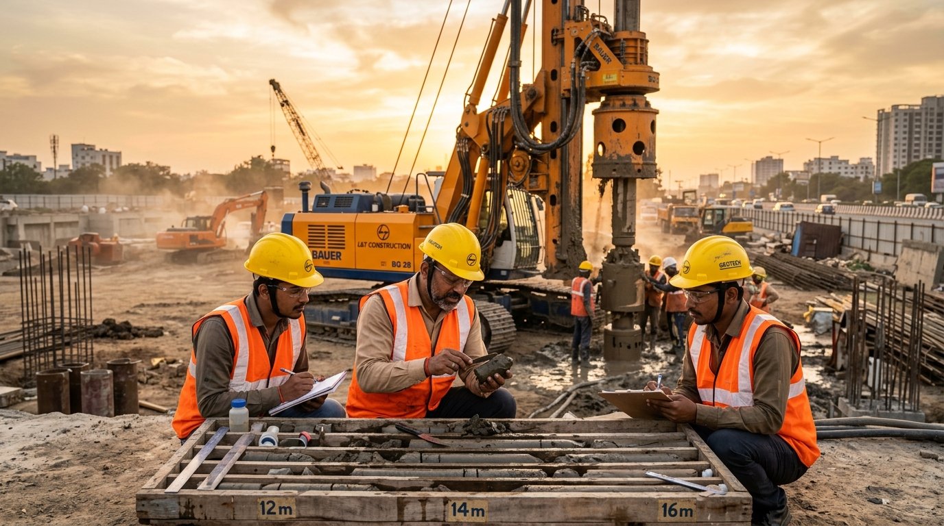 Geotechnical Soil Core Sampling & Hydraulic Drilling Rig